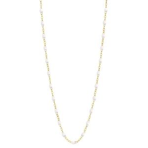 Gigi Clozeau 18K Yellow Gold and White Choker Necklace